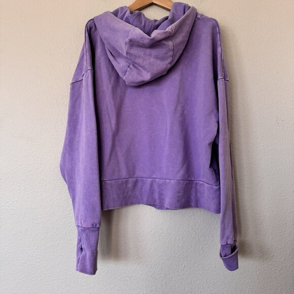 JoyLab Women Hoodie Sweatshirt And Shorts Set Pullover Purple Medium Large - Picture 6 of 11